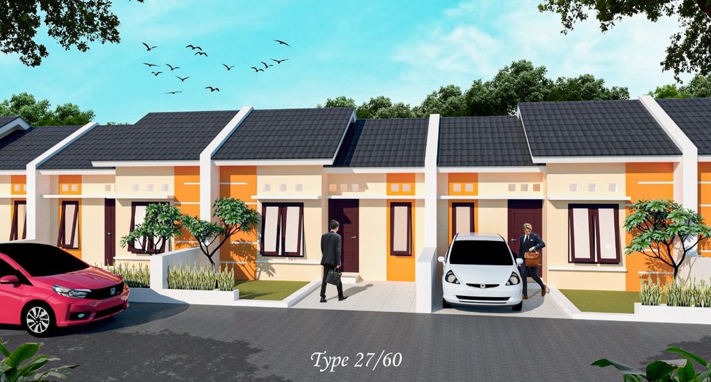 foto tampak rumah tipe 27 perumahan D`BESEL REGENCY TAHAP 2