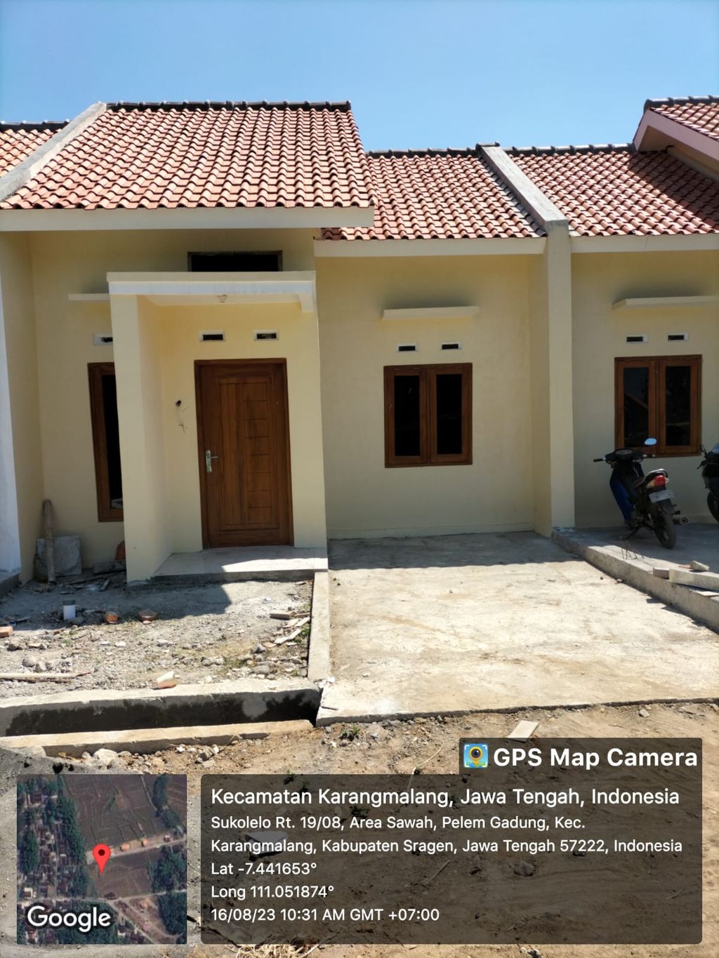 foto tampak rumah tipe 36 perumahan Perumahan Sukolelo Asri