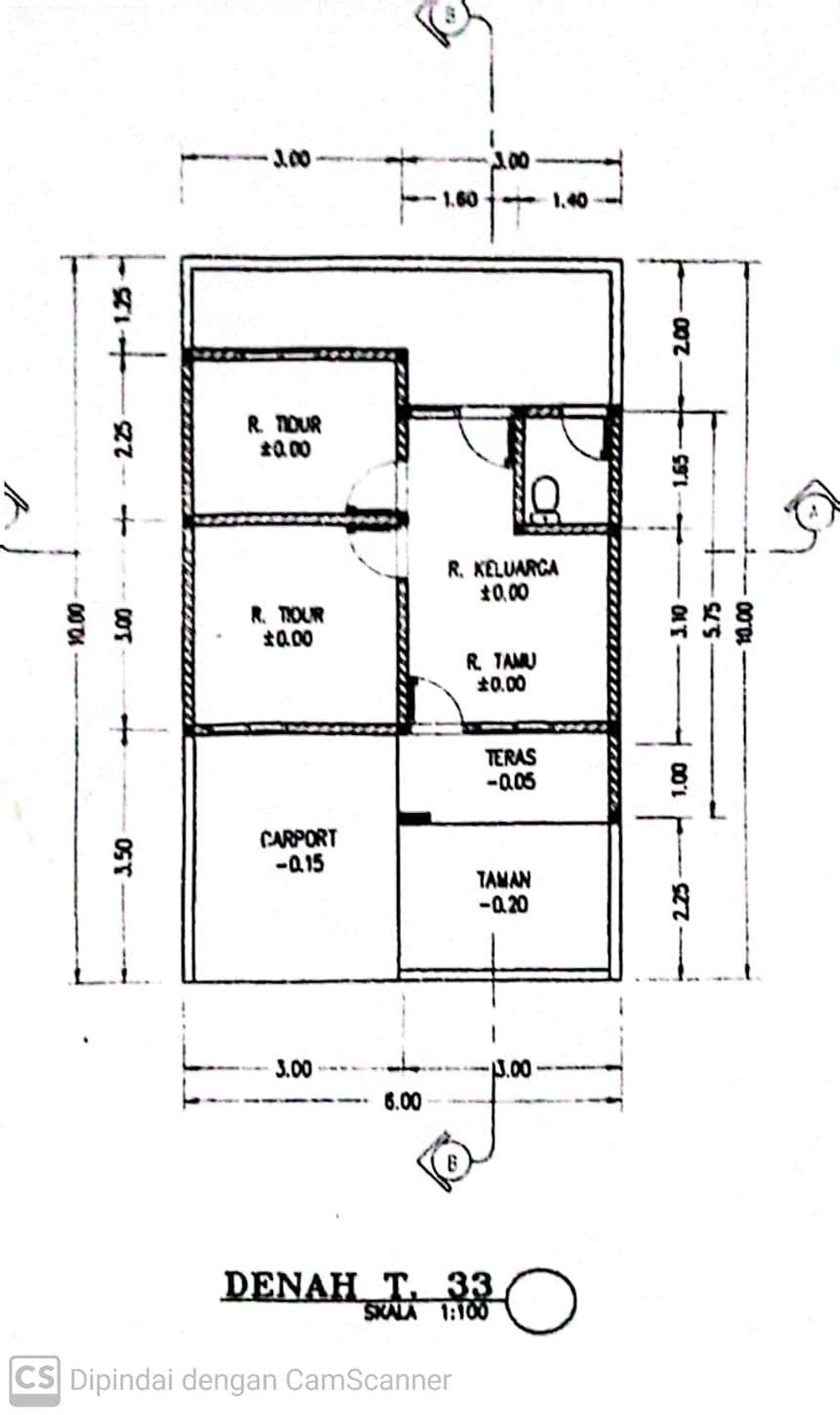 foto denah rumah tipe 30 perumahan HOLLYWOOD BANGSRI II