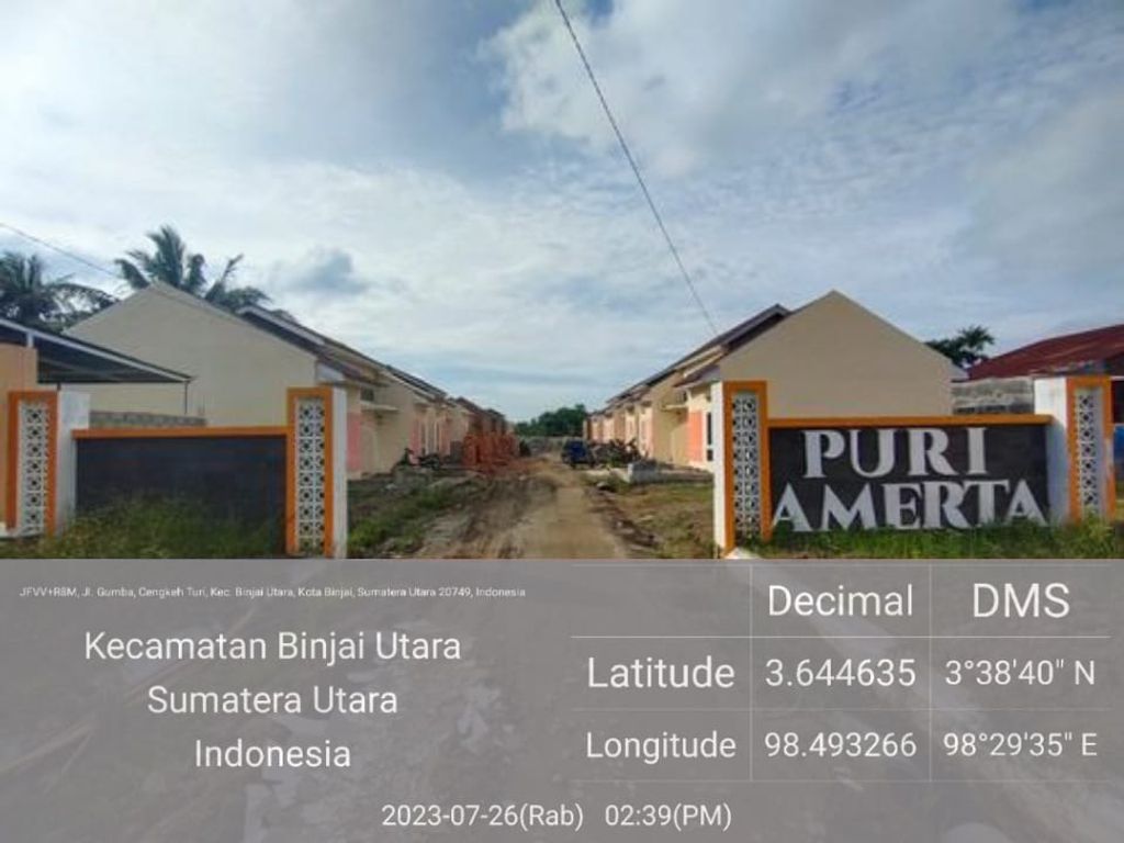 foto gerbang perumahan Puri Amerta Tahap 2.4