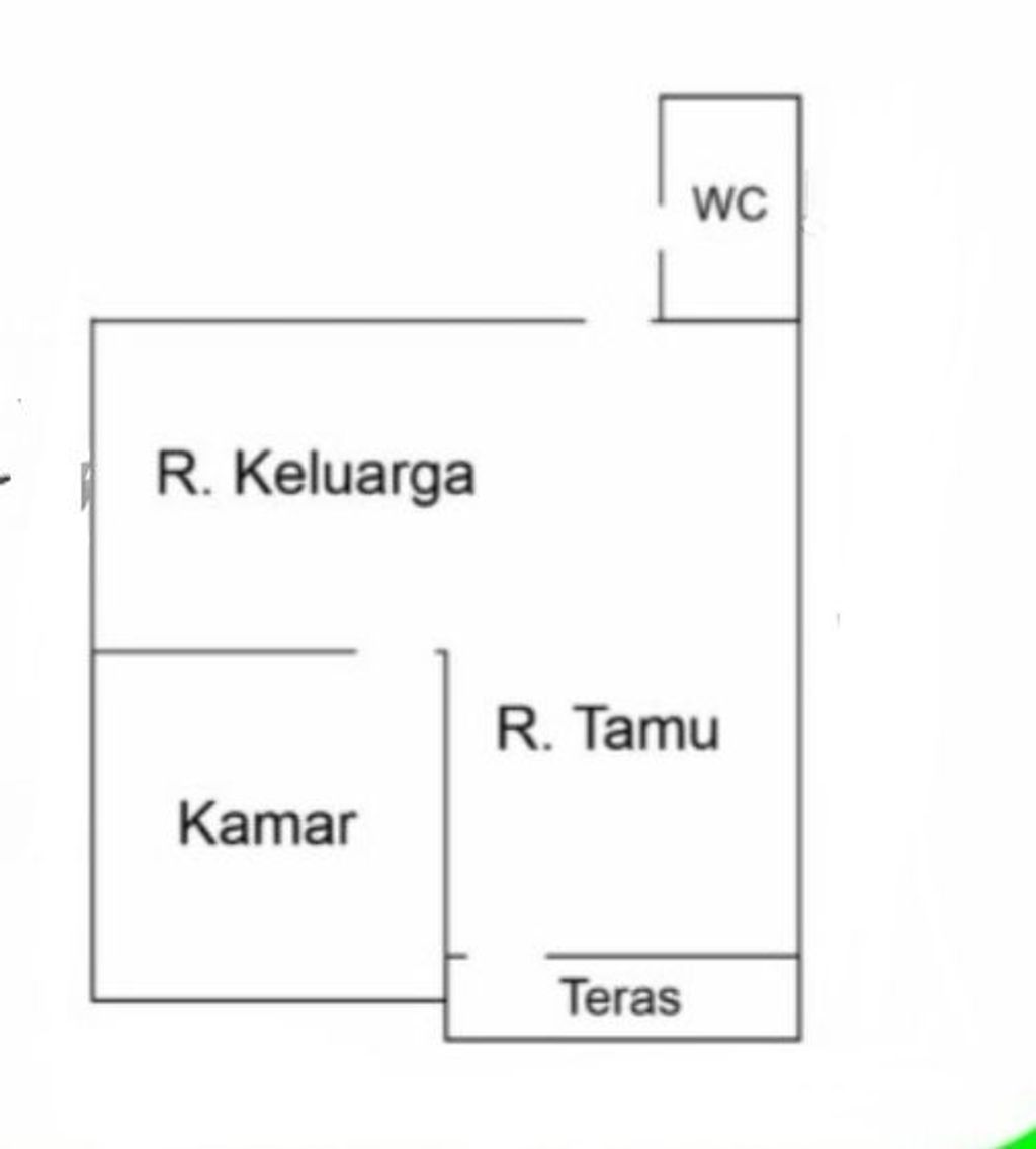 foto denah rumah tipe 36 SUBSIDI perumahan Permata ulin residence