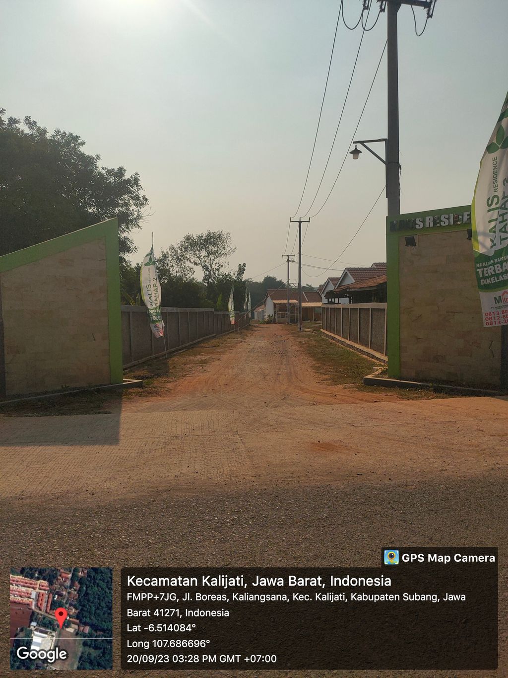 foto gerbang perumahan KALIS RESIDENCE TAHAP 2