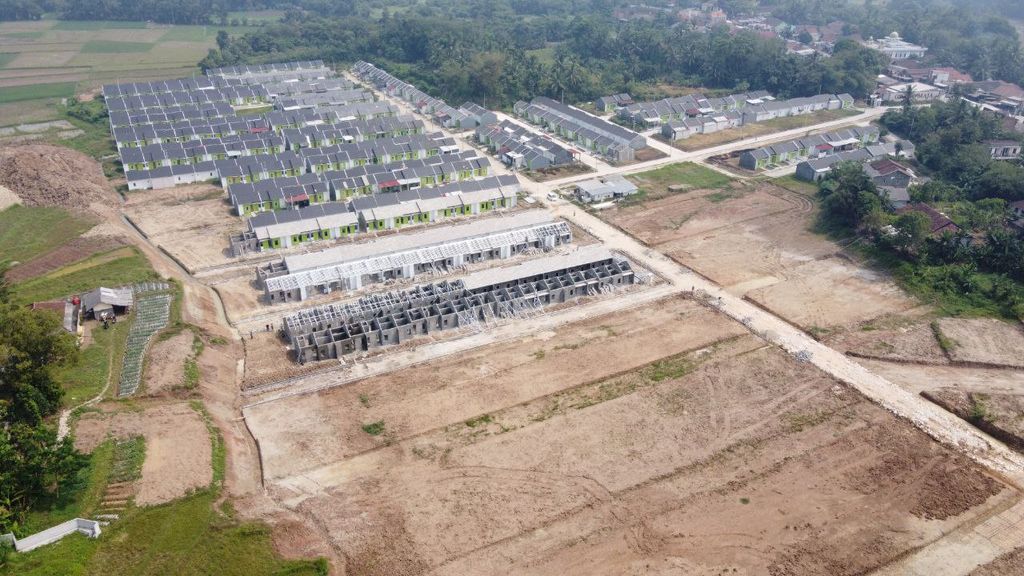 foto posisi tengah perumahan GRAND MAJA RESIDENCE TAHAP 3