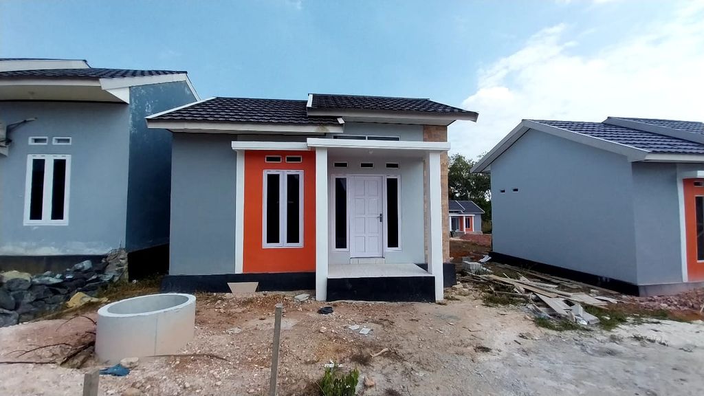 foto tampak rumah tipe MR SS 36 perumahan MULIA RESIDENCE SUNGAI SUMBA