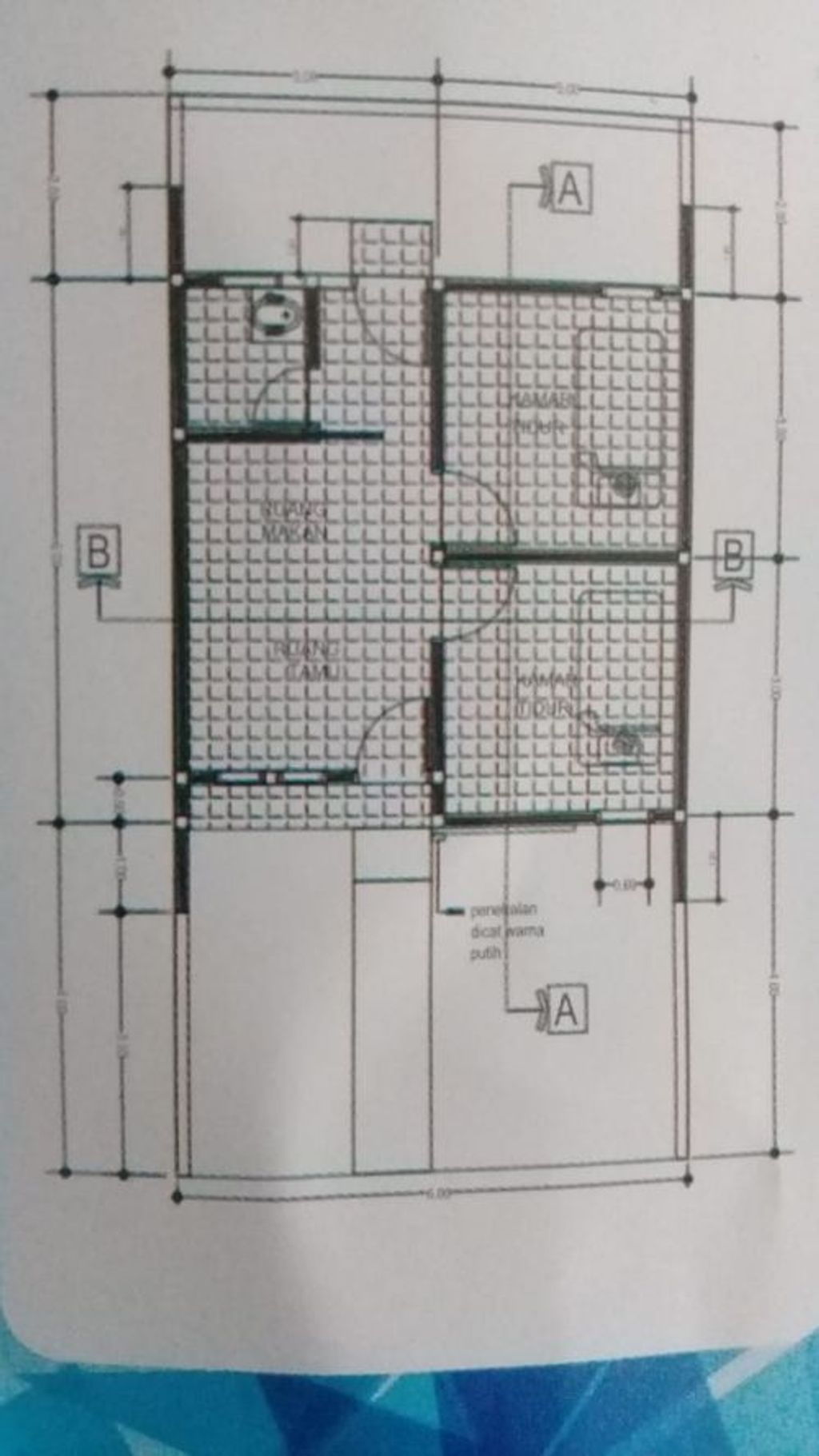 foto denah rumah tipe 36 perumahan NURYAWAN BUMI NUSANTARA 2