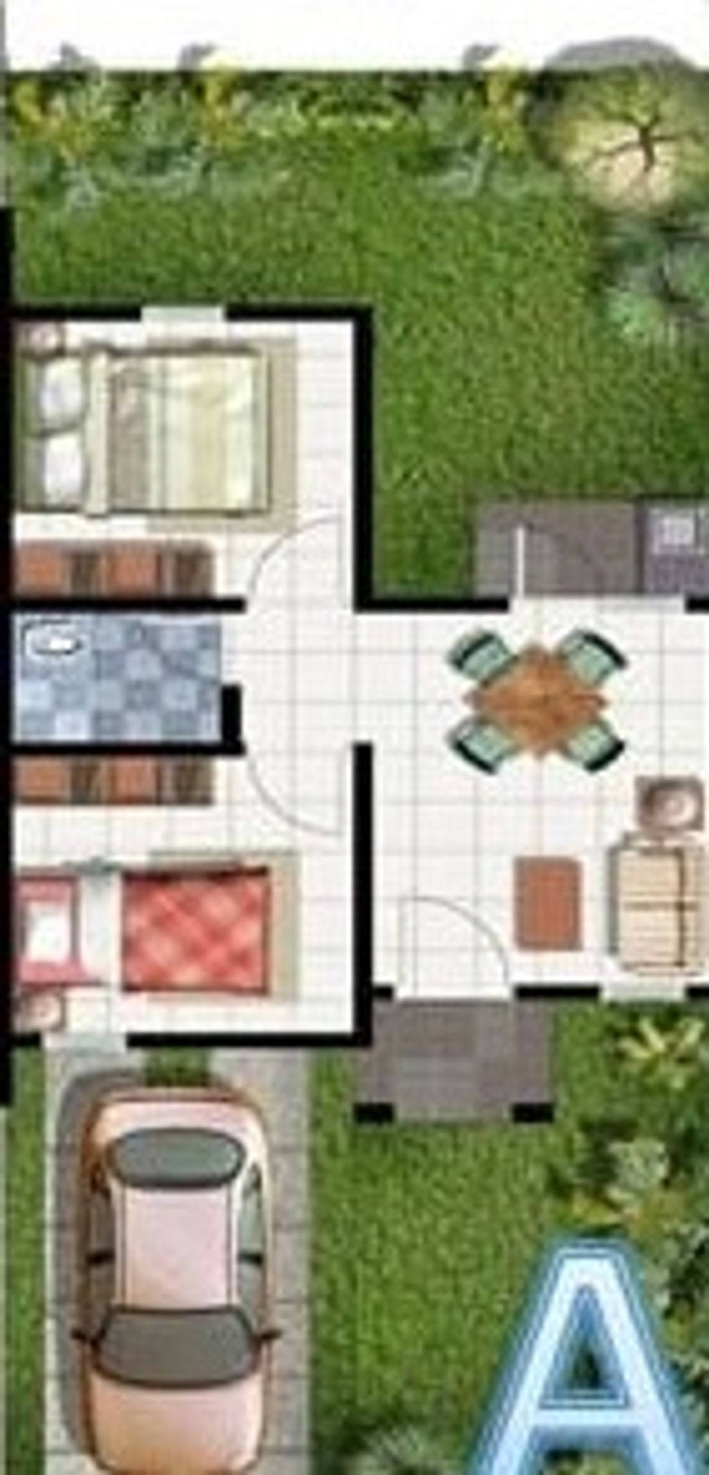 foto denah rumah tipe 36 perumahan Gunung Emas Legiwo