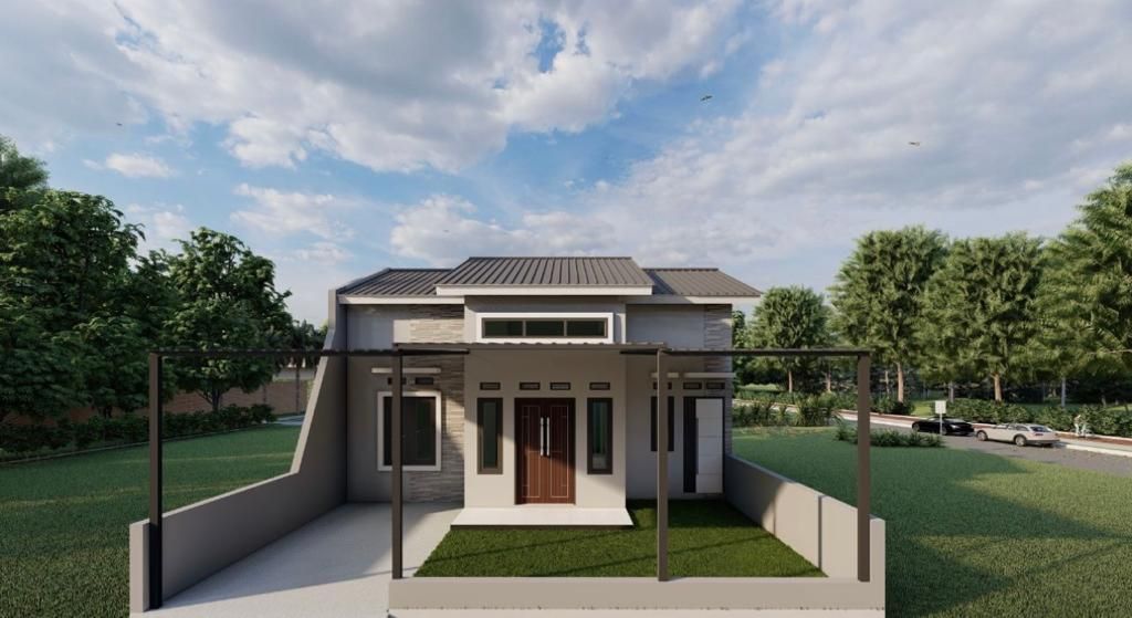 foto tampak rumah tipe 56 perumahan GREEN ANUGERAH REGENCY 2