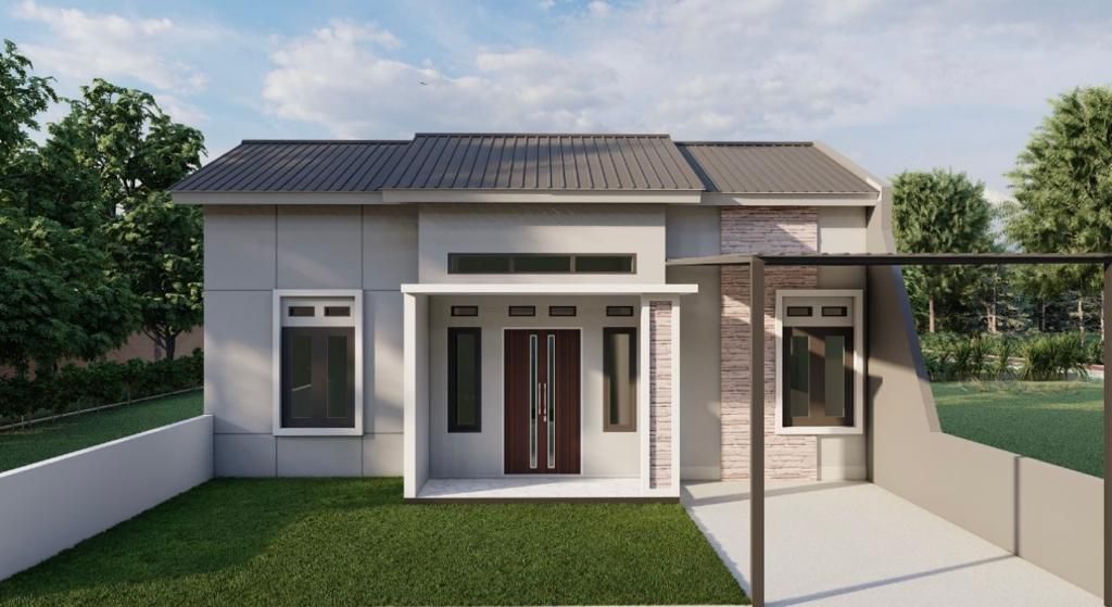 foto tampak rumah tipe 65 perumahan GREEN ANUGERAH REGENCY 2