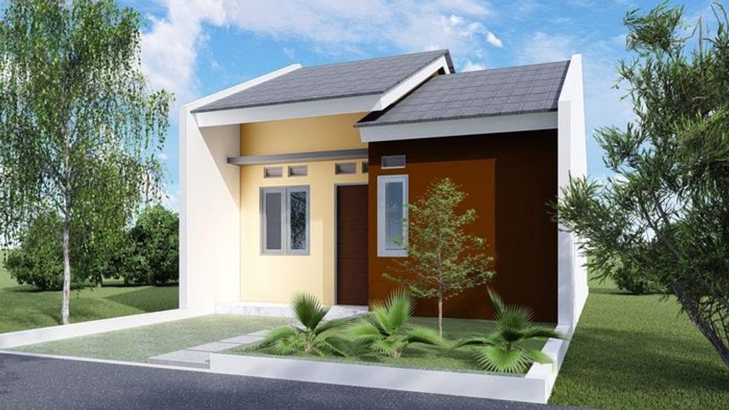 foto tampak rumah tipe 30 perumahan GRAND KRAMATWATU 4