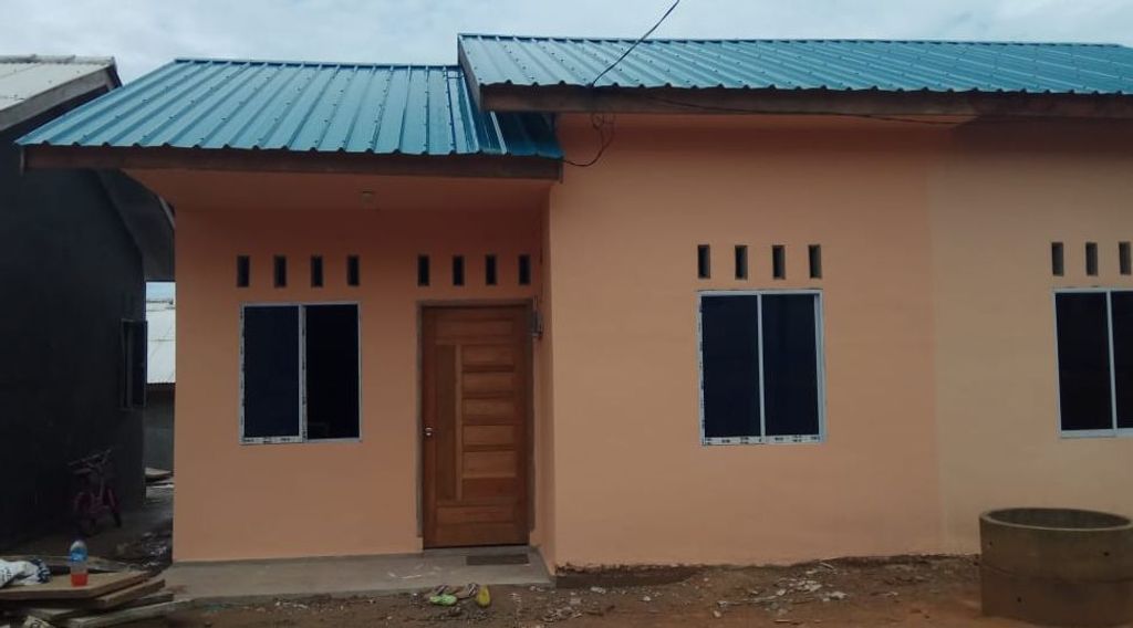 foto tampak rumah tipe 36 perumahan Kenangan jaya 6