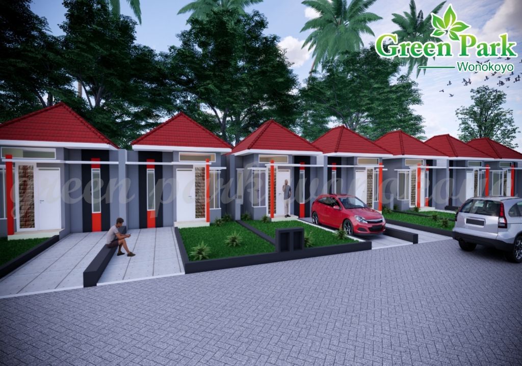 foto tampak rumah tipe 30/60 perumahan GREEN PARK WONOKOYO III