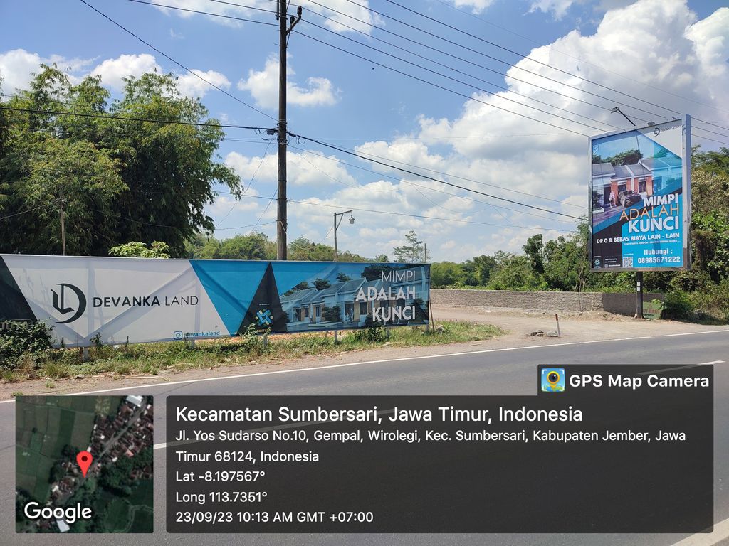 foto gerbang perumahan DEVANKALAND