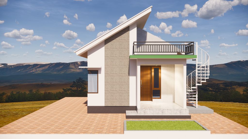 foto tampak rumah tipe 30/80 perumahan Graha Villa Embun
