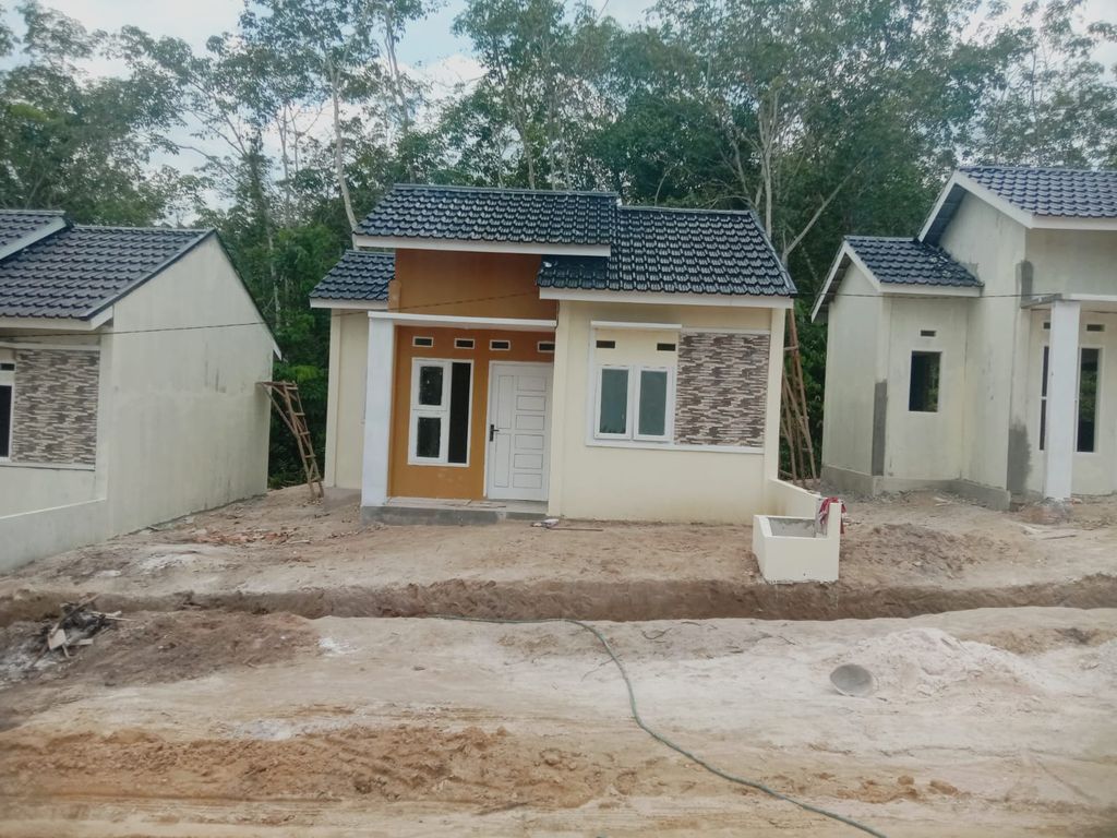 foto tampak rumah tipe 36 perumahan Pesona Bumi Sejahtera Melayu