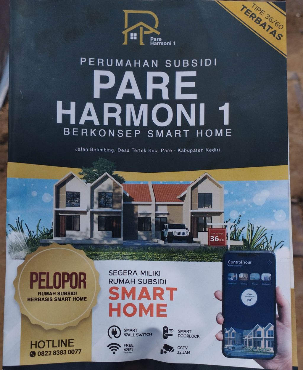 foto contoh rumah perumahan Pare Harmoni 1
