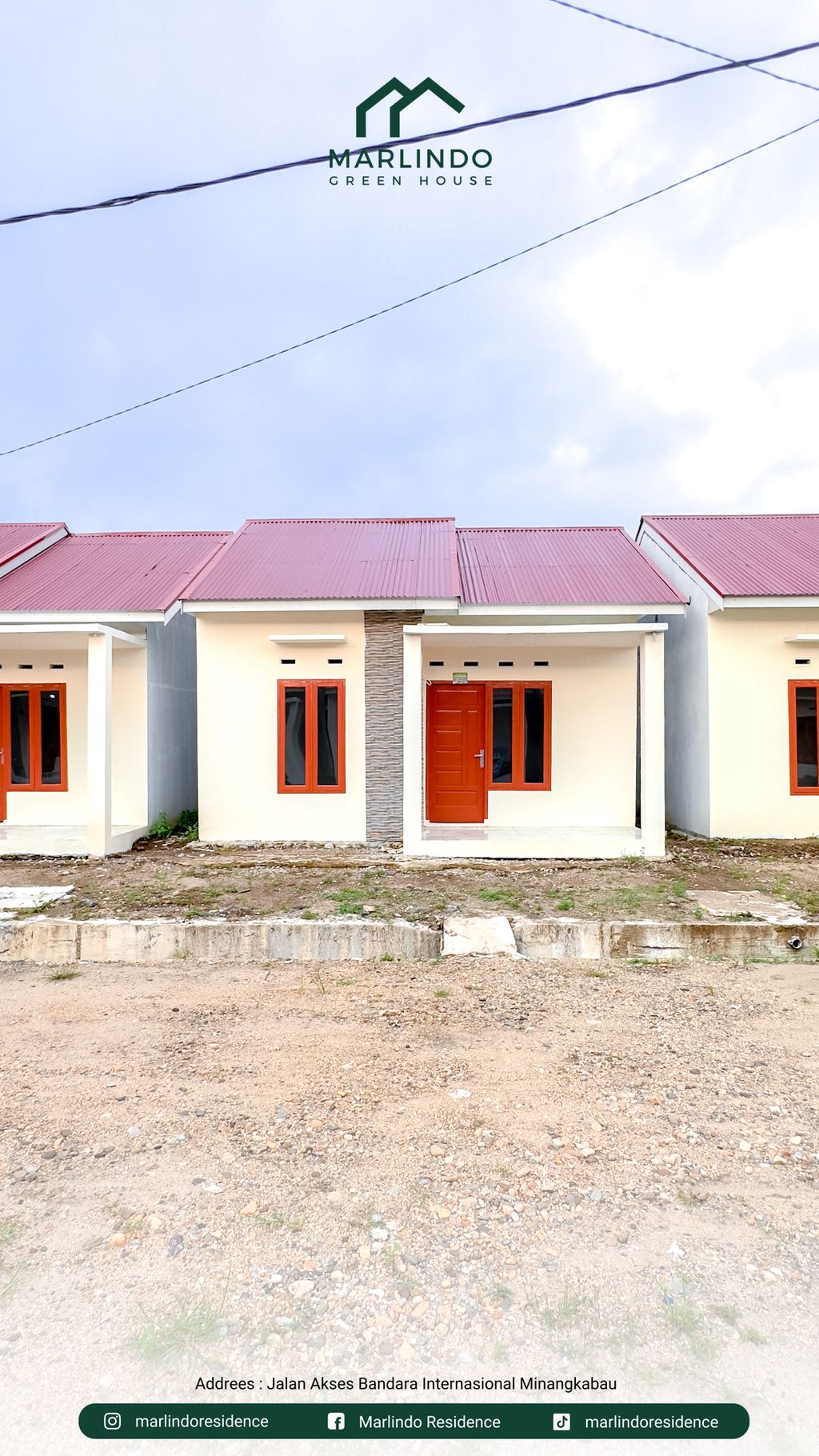 foto tampak rumah tipe 36/84 perumahan MARLINDO GREEN HOUSE 3