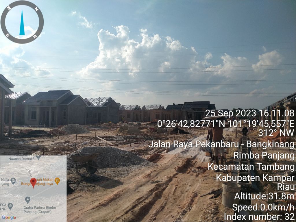 foto posisi tengah perumahan GIBRAN CAHAYA PARADISE