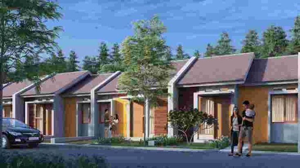 foto tampak rumah tipe 30/60 perumahan Gardenia 2 cileungsi