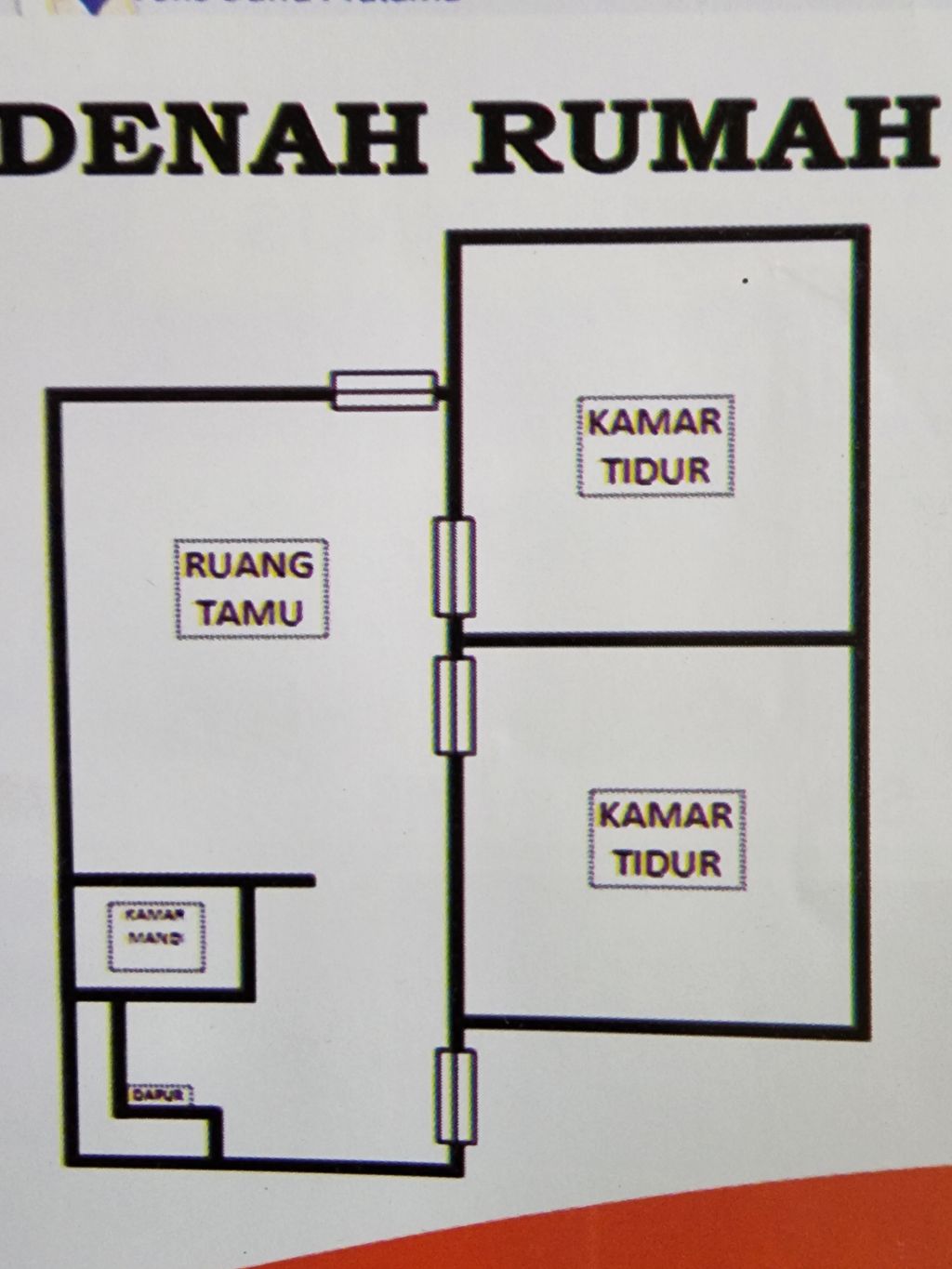 foto denah rumah tipe 36 perumahan TITI PAYUNG PERMAI INDAH III