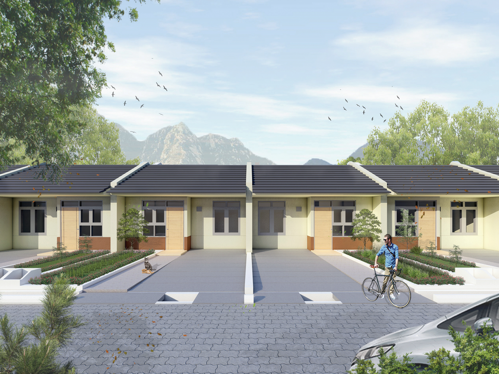 foto tampak rumah tipe 22/72 (150.5) Per 23 Mei 2023 perumahan ALAM SANGGAR INDAH EXTENSION