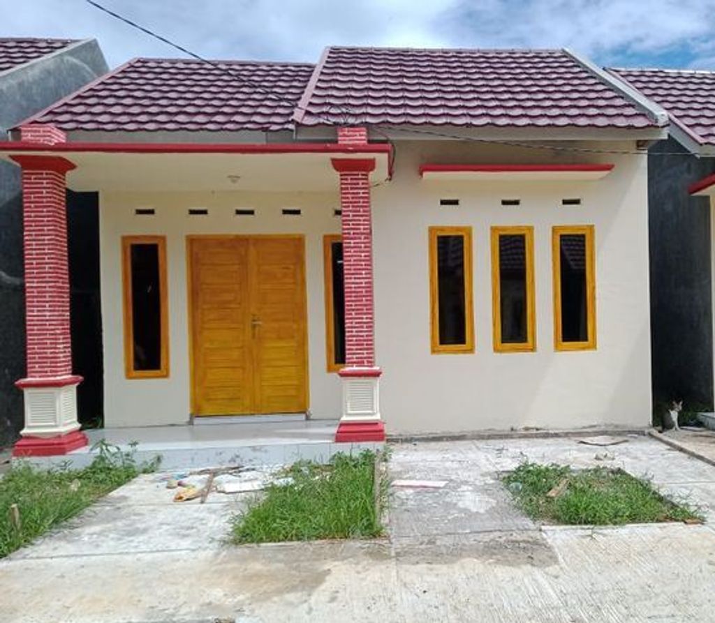 foto tampak rumah tipe RSH 36 perumahan JAYA RESIDENCE LUBUK BUAYA