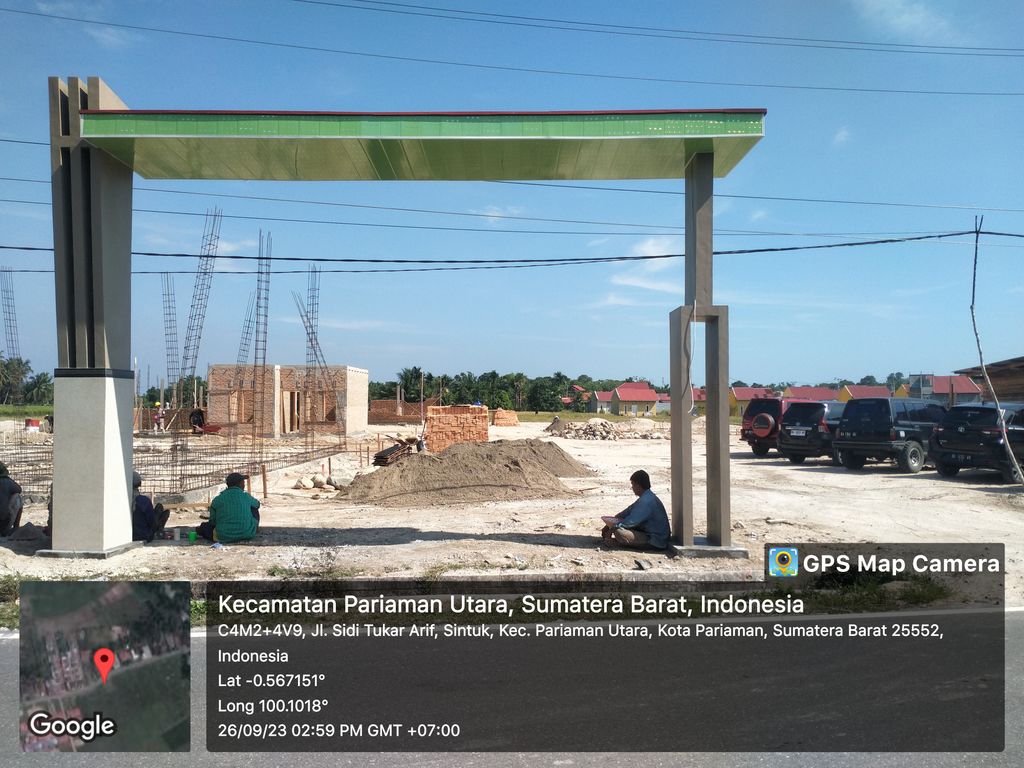 foto gerbang perumahan D'Nafa Royal garden