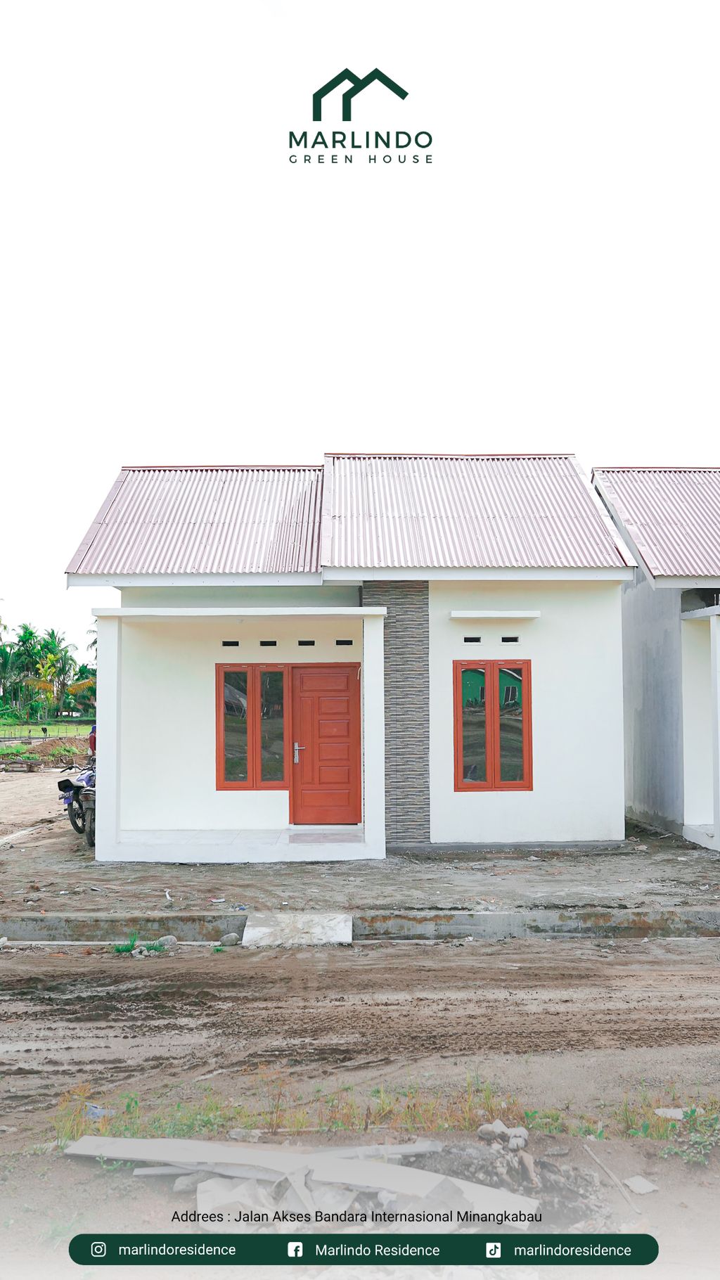 foto tampak rumah tipe 36/84 perumahan MARLINDO GREEN HOUSE 4