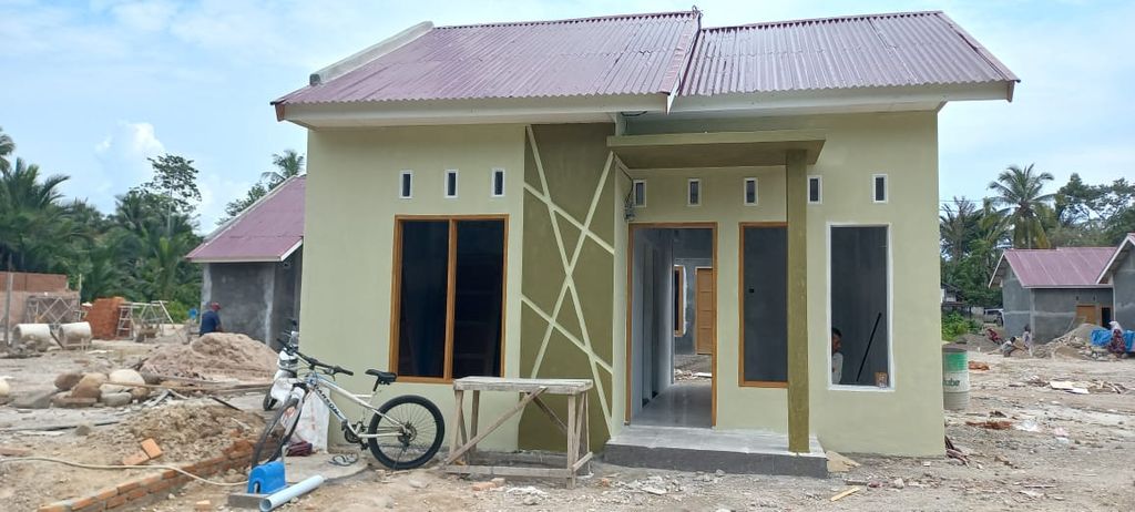 foto tampak rumah tipe 36 perumahan D'Nafa Royal garden