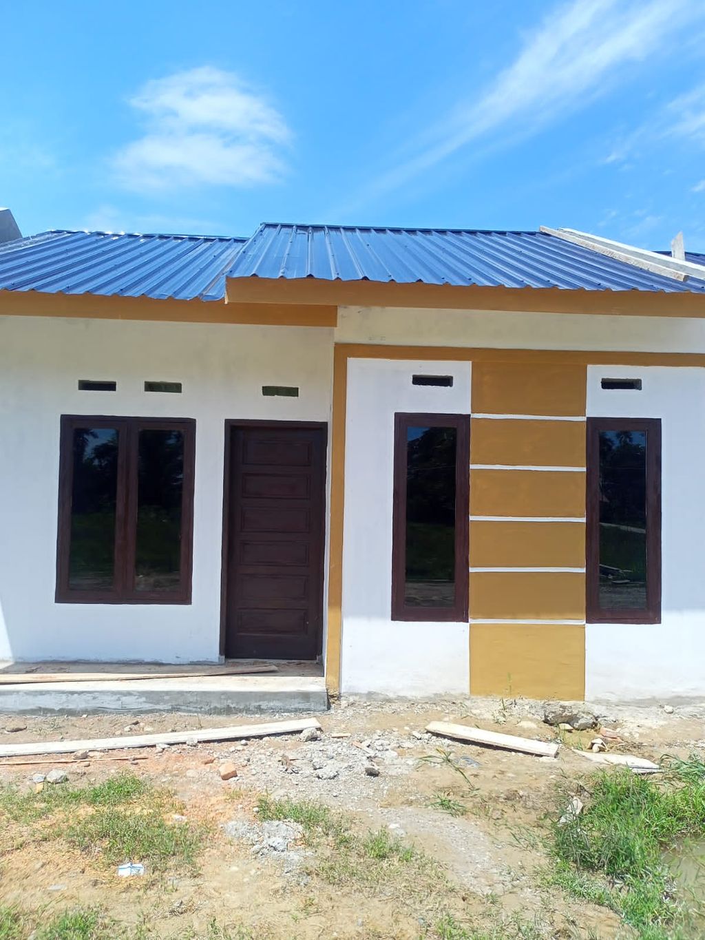 foto tampak rumah tipe 36 subsidi perumahan ASIK JAYA RESIDENCE II