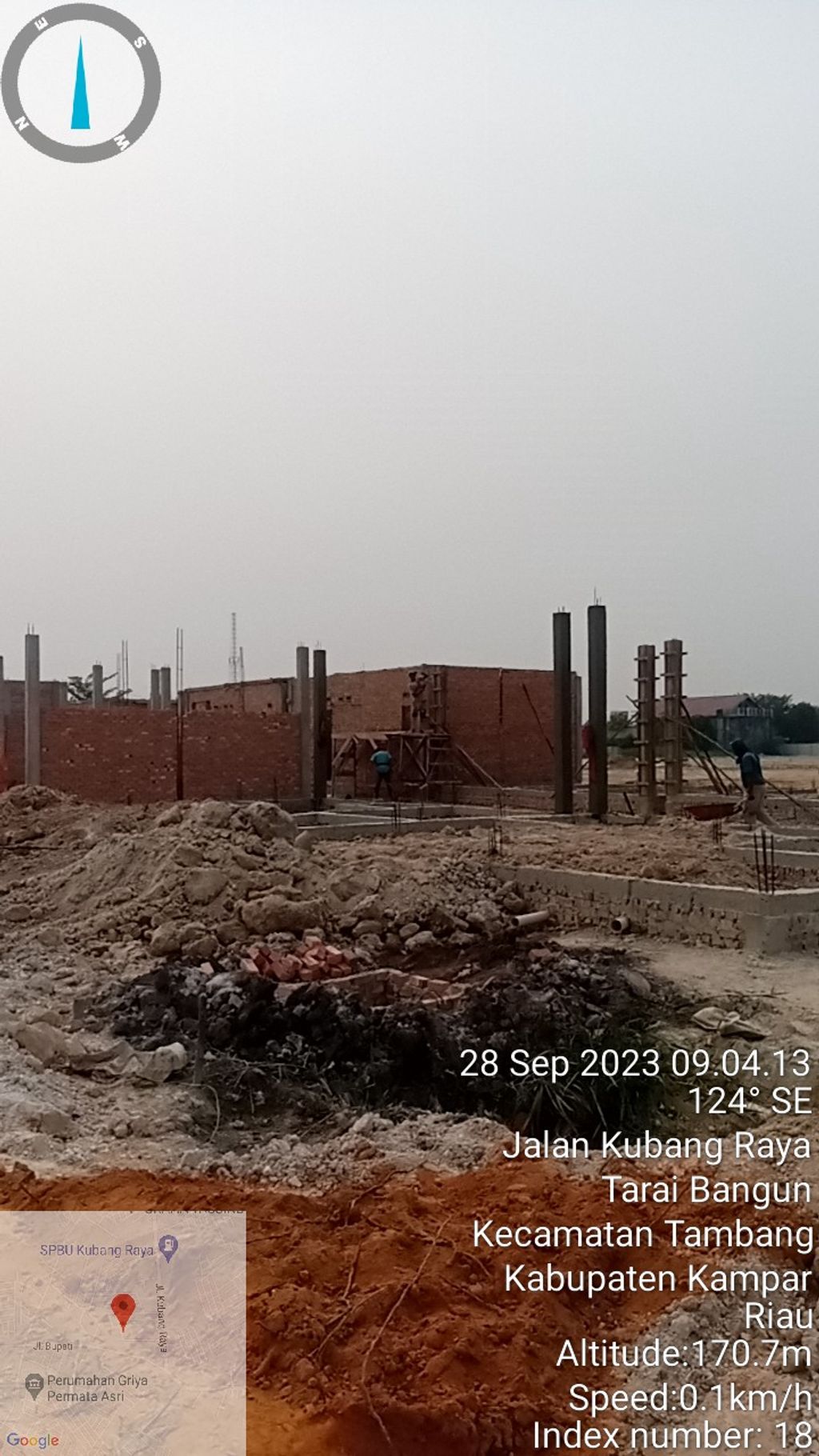 foto posisi tengah perumahan Fannybella residence 1 tahap 4