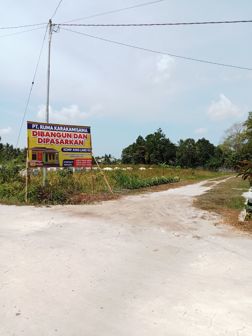 foto posisi tengah perumahan KING LAND VII PAL 10,5