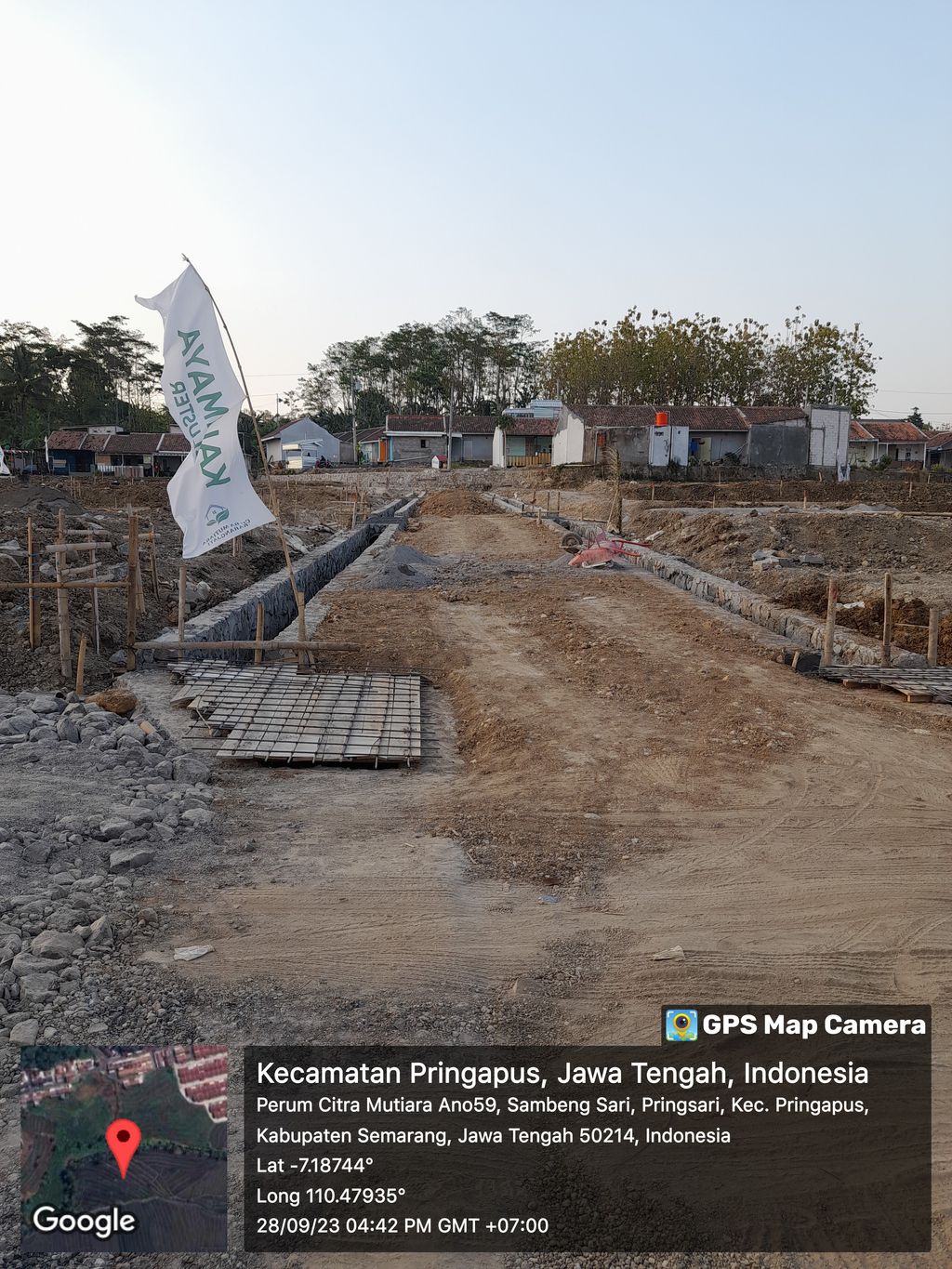 foto posisi tengah perumahan KALIMAYA CLUSTER