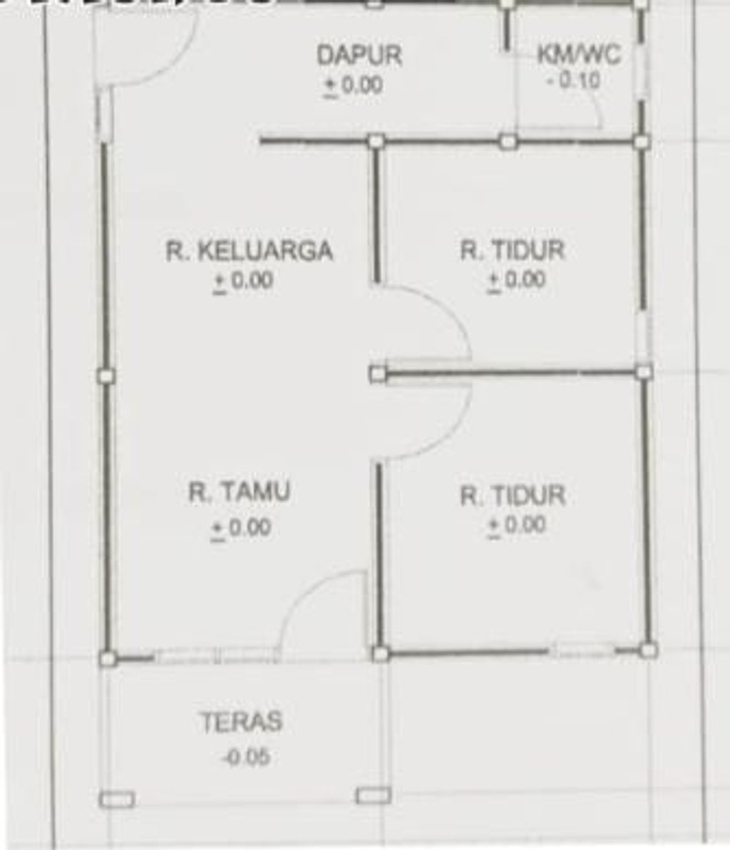 foto denah rumah tipe 36 perumahan GALAXI RESIDENCE 2