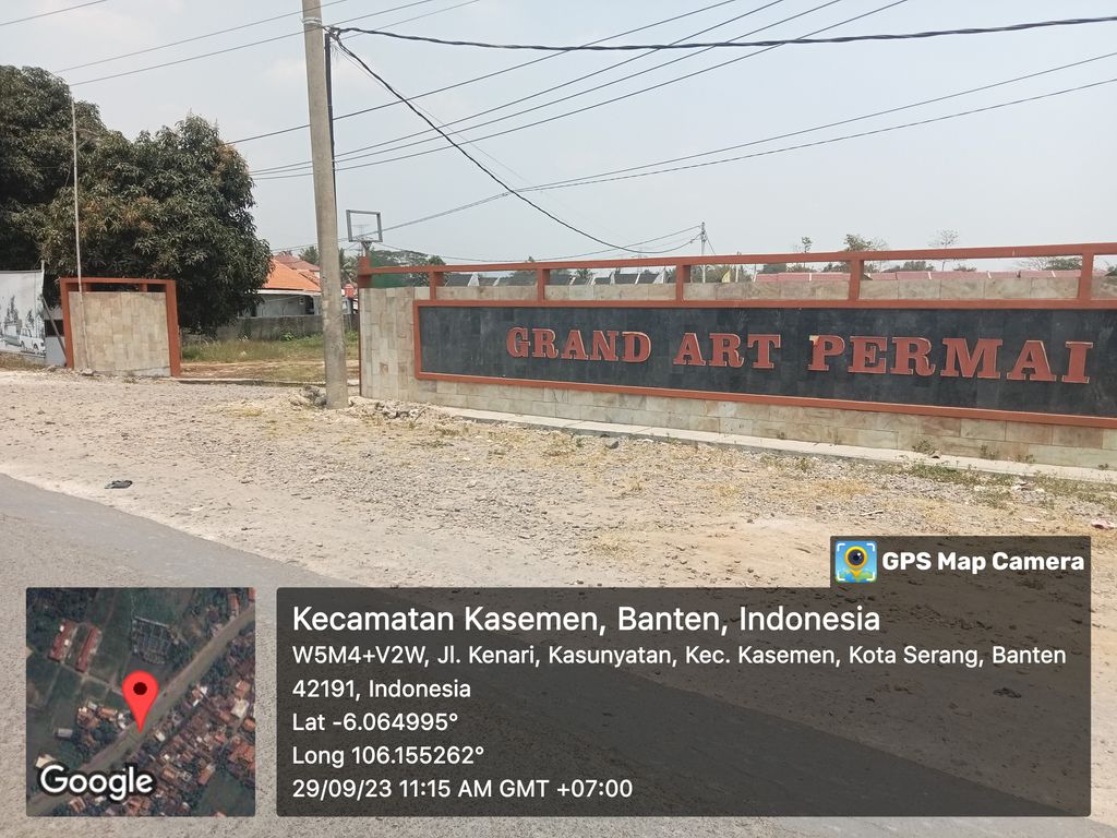 foto gerbang perumahan GRAND ART PERMAI