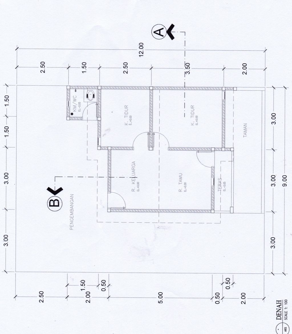 foto denah rumah tipe 36 perumahan Perumahan Ghina Residen 2