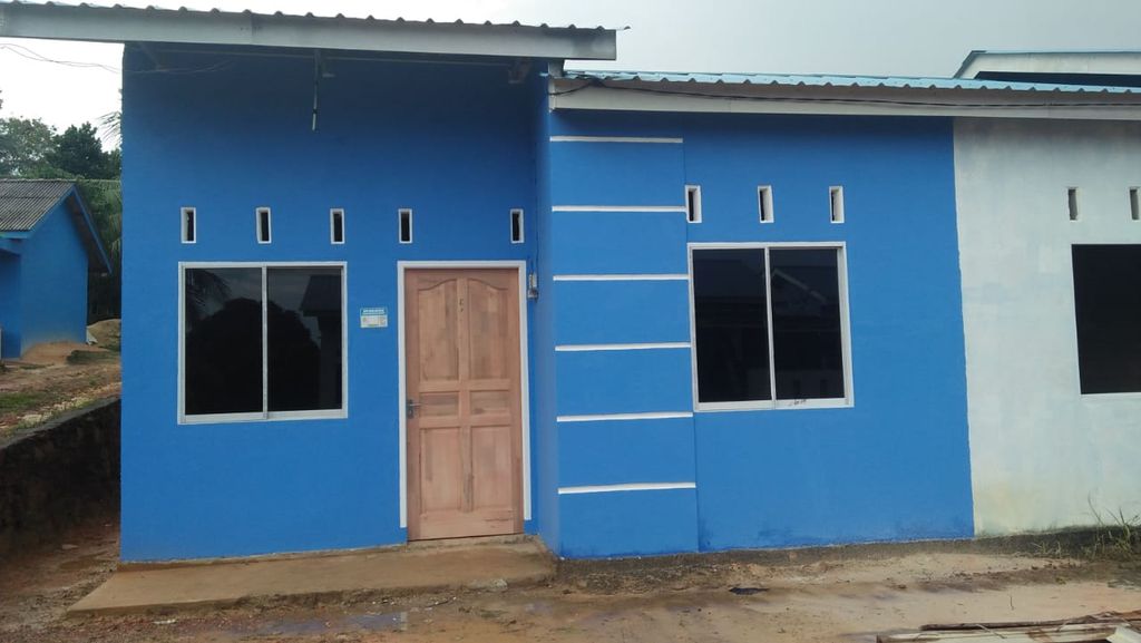 foto tampak rumah tipe 36 perumahan Wonoyoso Residence
