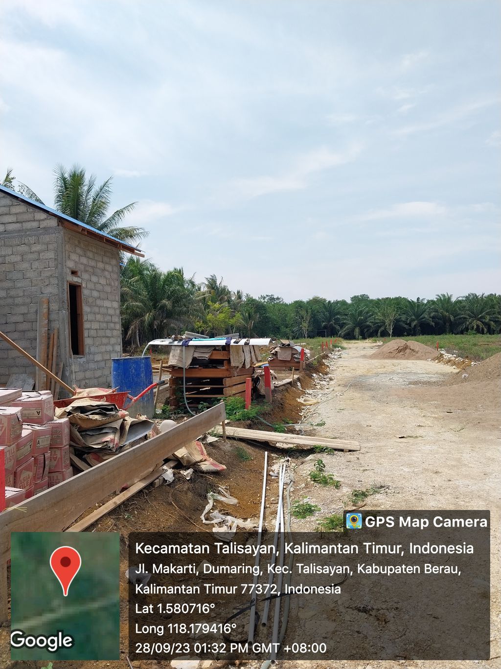 foto posisi tengah perumahan Talisayan Indah