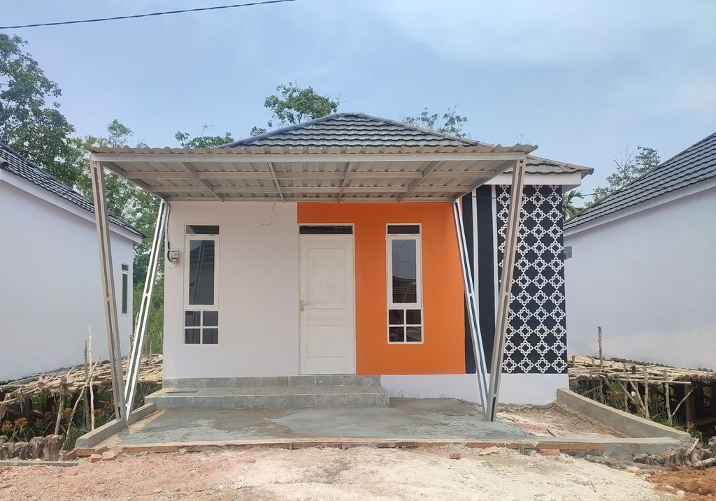foto tampak rumah tipe Harmoni perumahan Villa Sakura Mahatama