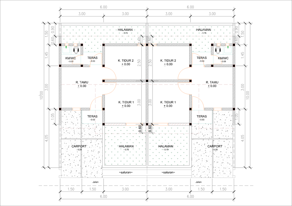 foto denah rumah tipe 29NM. perumahan Kepuren Residence (Kepuren)