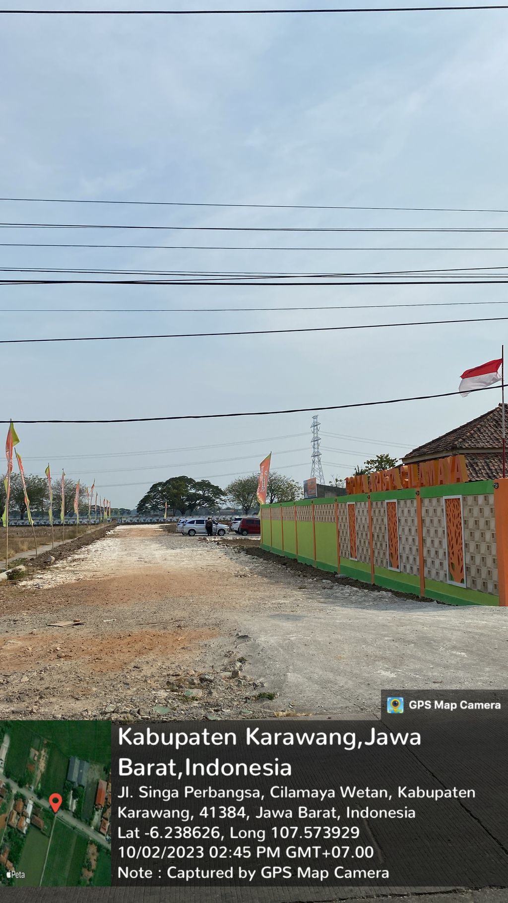foto gerbang perumahan Griya Arista Cilamaya