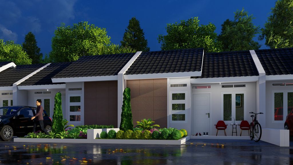foto tampak rumah tipe 32/60 perumahan CIKATOMAS GEMILANG HILLS RESIDENCE