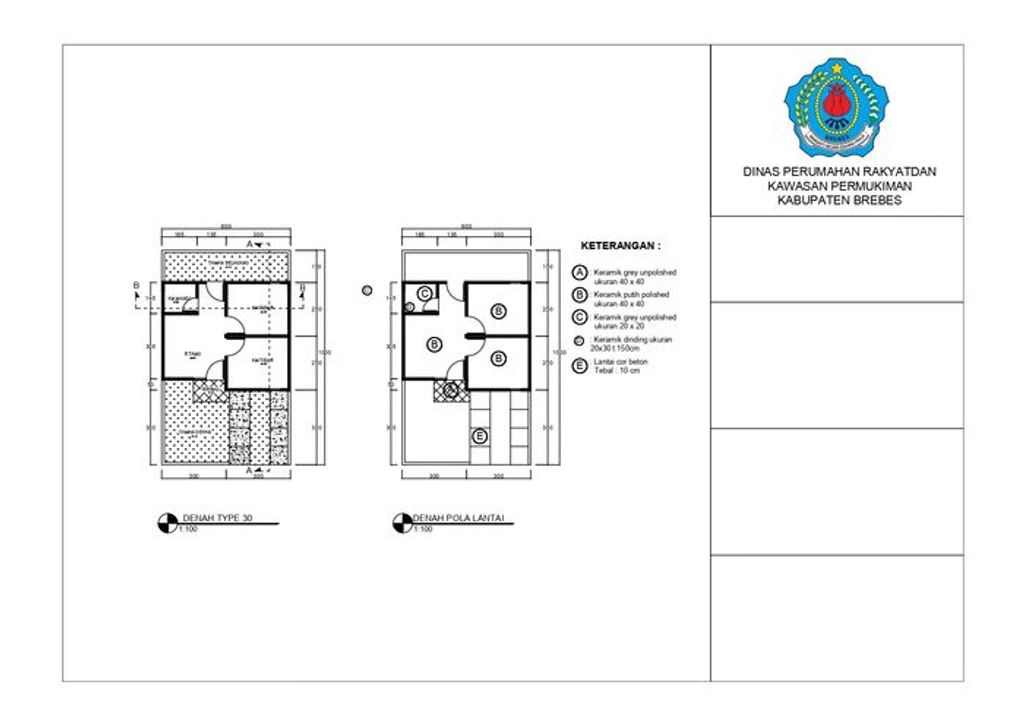 foto denah rumah tipe PERUMAHAN KALIPUCANG MAKMUR 2 perumahan KALIPUCANG MAKMUR 2
