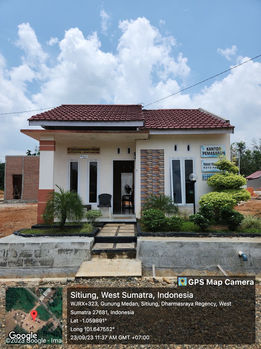 foto tampak rumah tipe 36 perumahan PERUMAHAN KARANG PERMAI