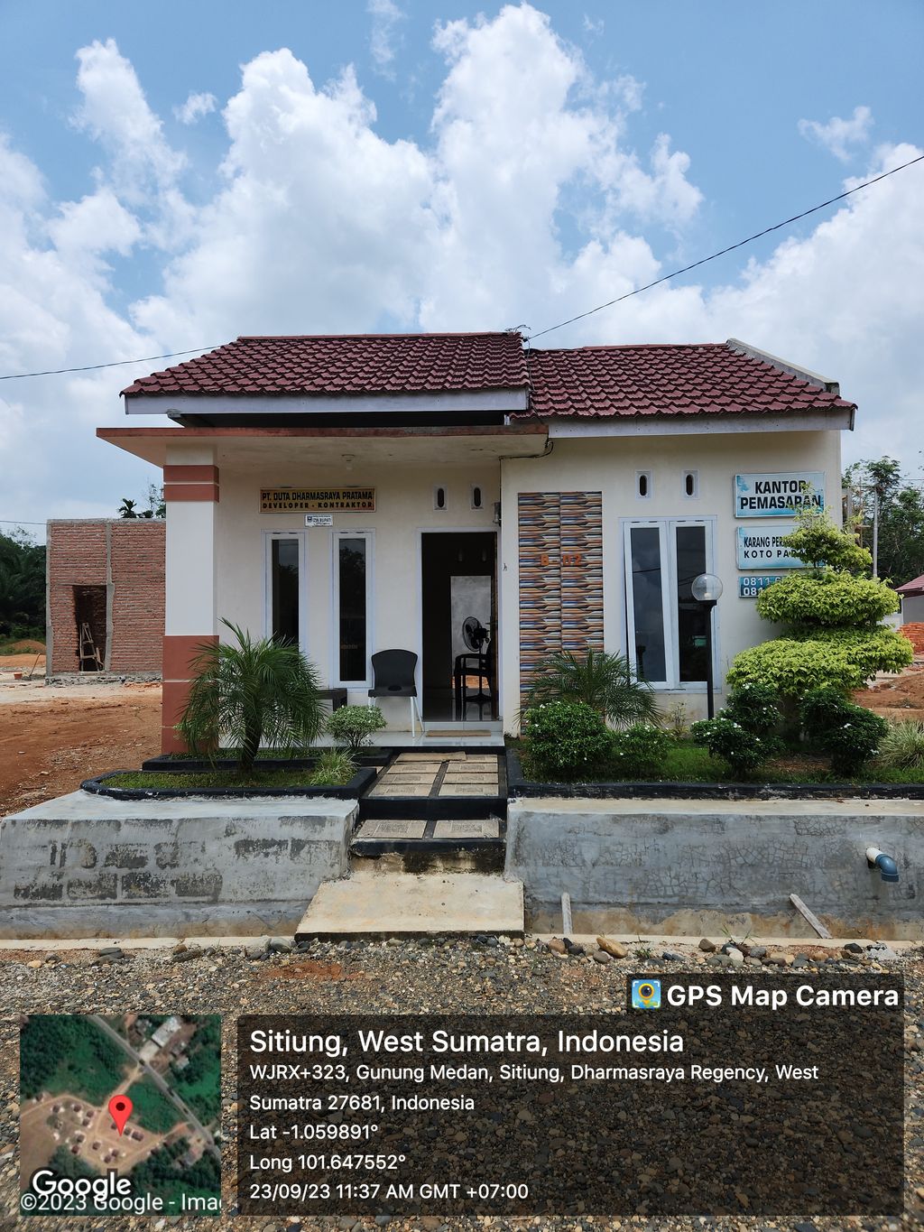 foto tampak rumah tipe 36 perumahan PERUMAHAN KARANG PERMAI