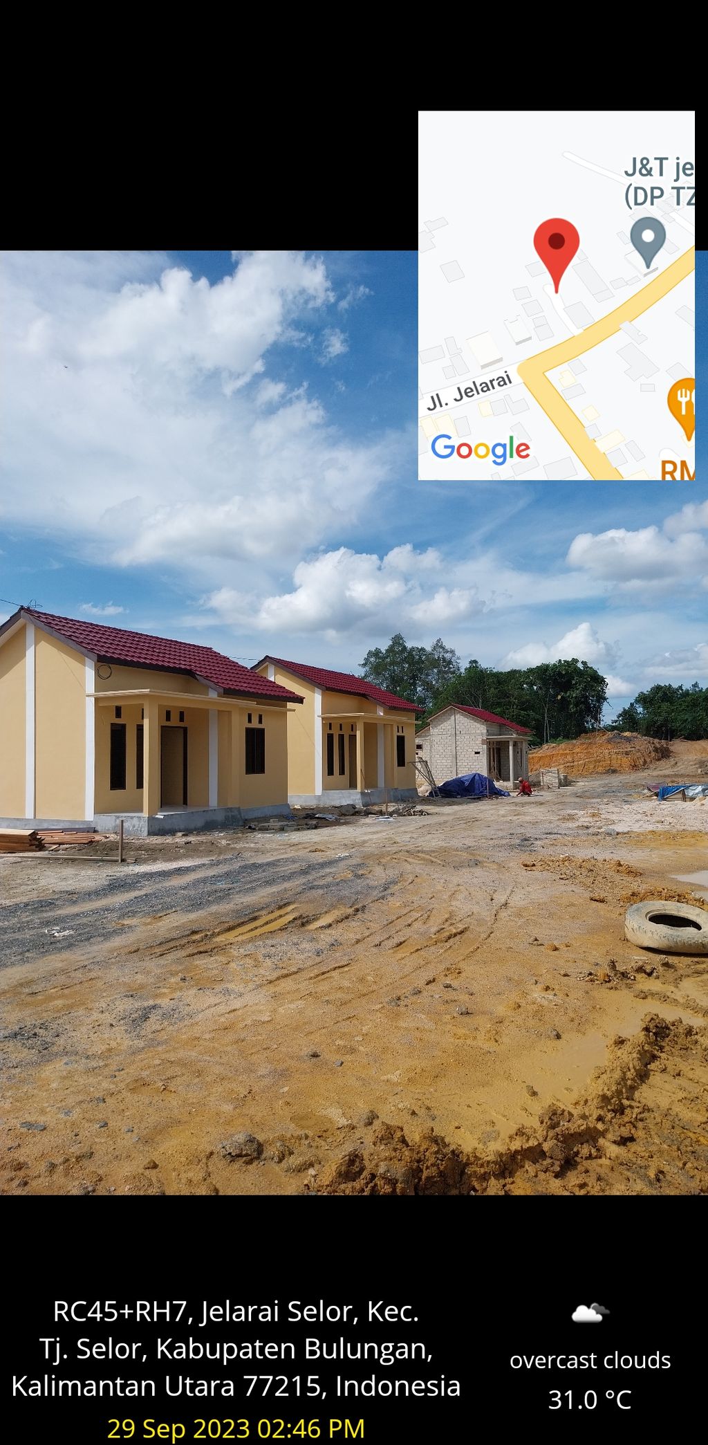 foto denah rumah tipe 36 perumahan PESONA GRIYA JELARAI