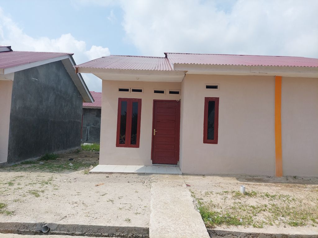 foto tampak rumah tipe 36 perumahan Perum. Palapa Saiyo VI
