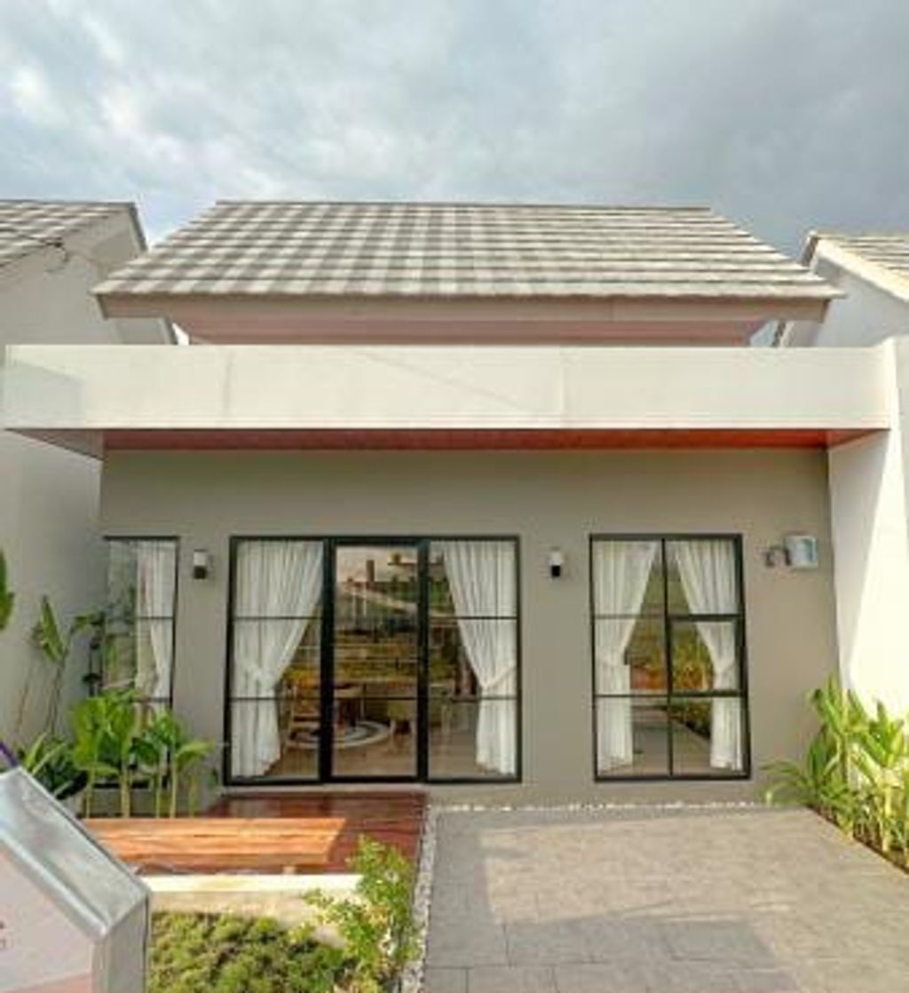 foto tampak rumah tipe 30/75 perumahan NATA ALAM MAVILLA 2