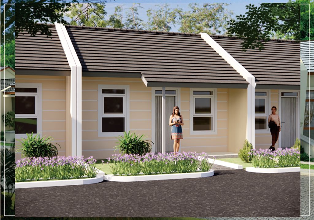 foto tampak rumah tipe 27/60 perumahan Galaxy Prima Residence