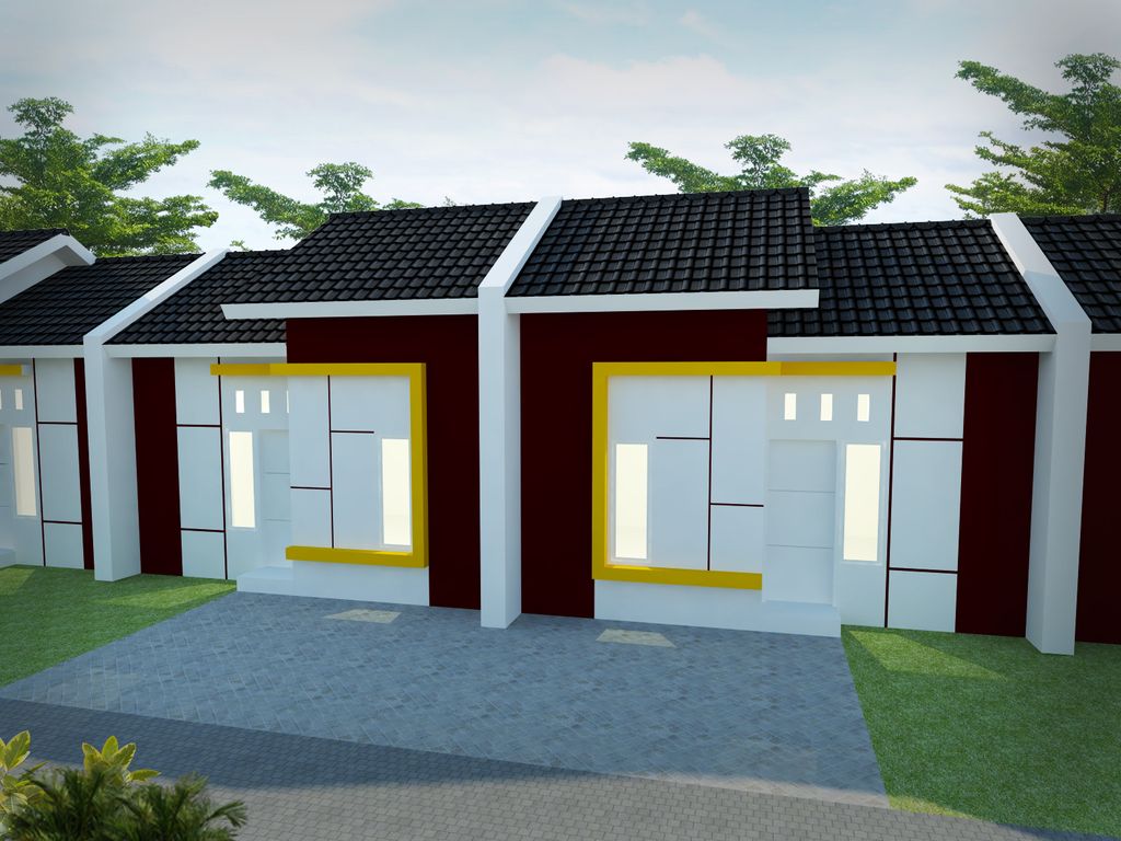 foto tampak rumah tipe 34 perumahan BULU LAND CLUSTER 2