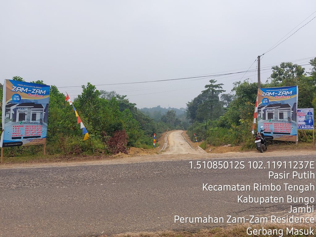 foto gerbang perumahan ZAM - ZAM RESIDENCE